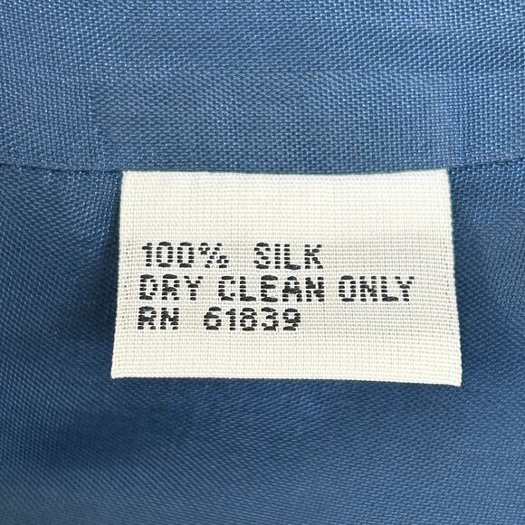 Teri Jon by Rickie Freeman Asymmetric Bodycon Mini Dress Size 2 Blue Silk HOCO - Picture 6 of 6